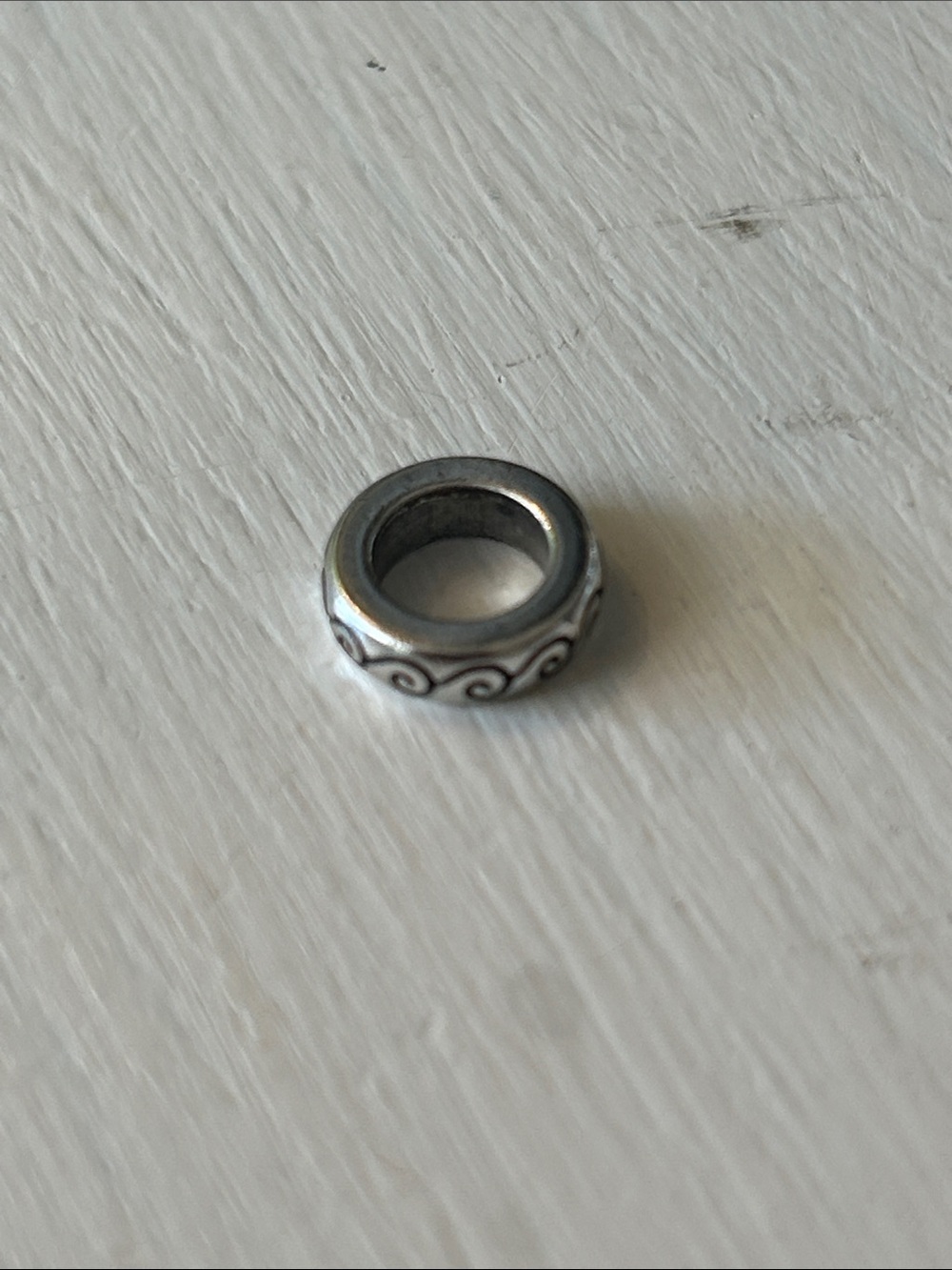 Brighton spacer charm with scroll etching